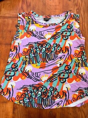 Nooworks Muscle Tee in Amoeba Print